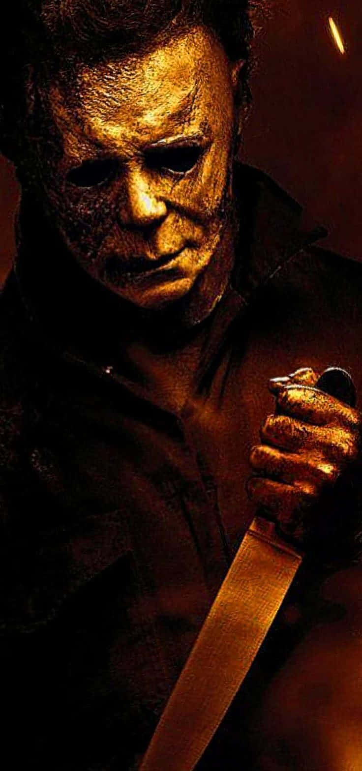Michael Myers Wearing his Iconic Mask Wallpaper