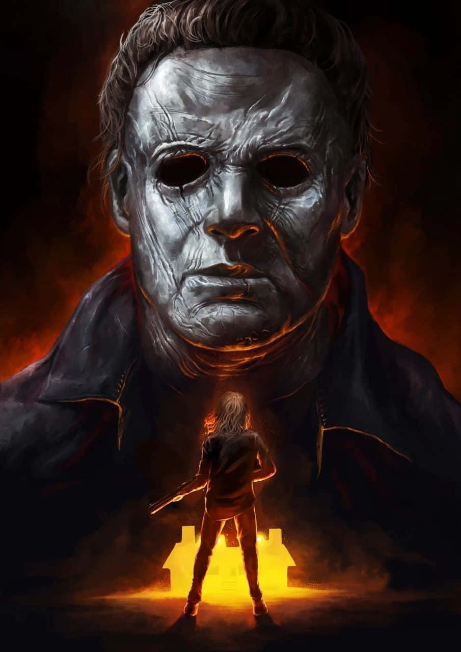 Cool Michael Myers – Iconic Horror Movie Villain Wallpaper