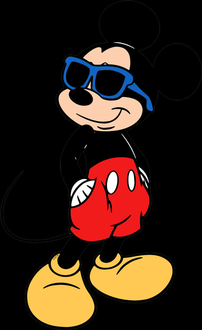 Cool Mickey Mouse Sunglasses PNG