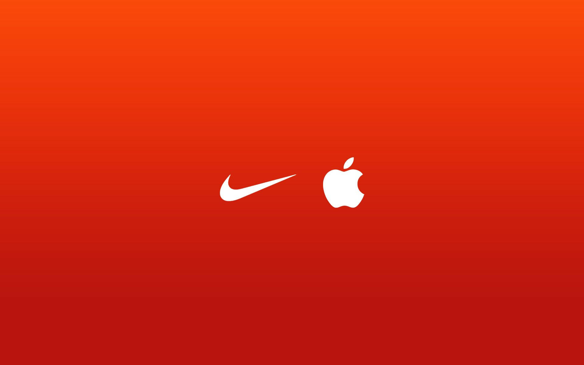 Cool Minimal Nike And Apple Emblem