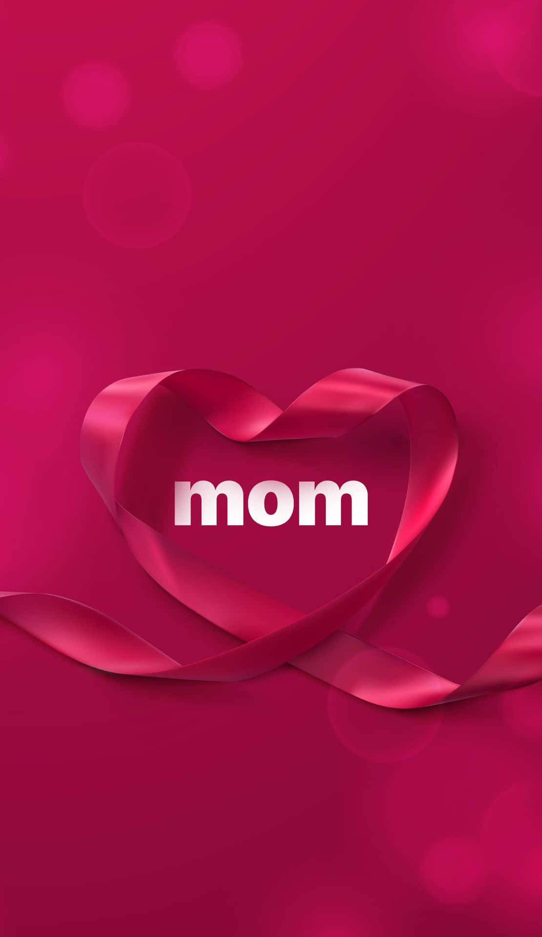 Cool Mom Red Ribbon Background