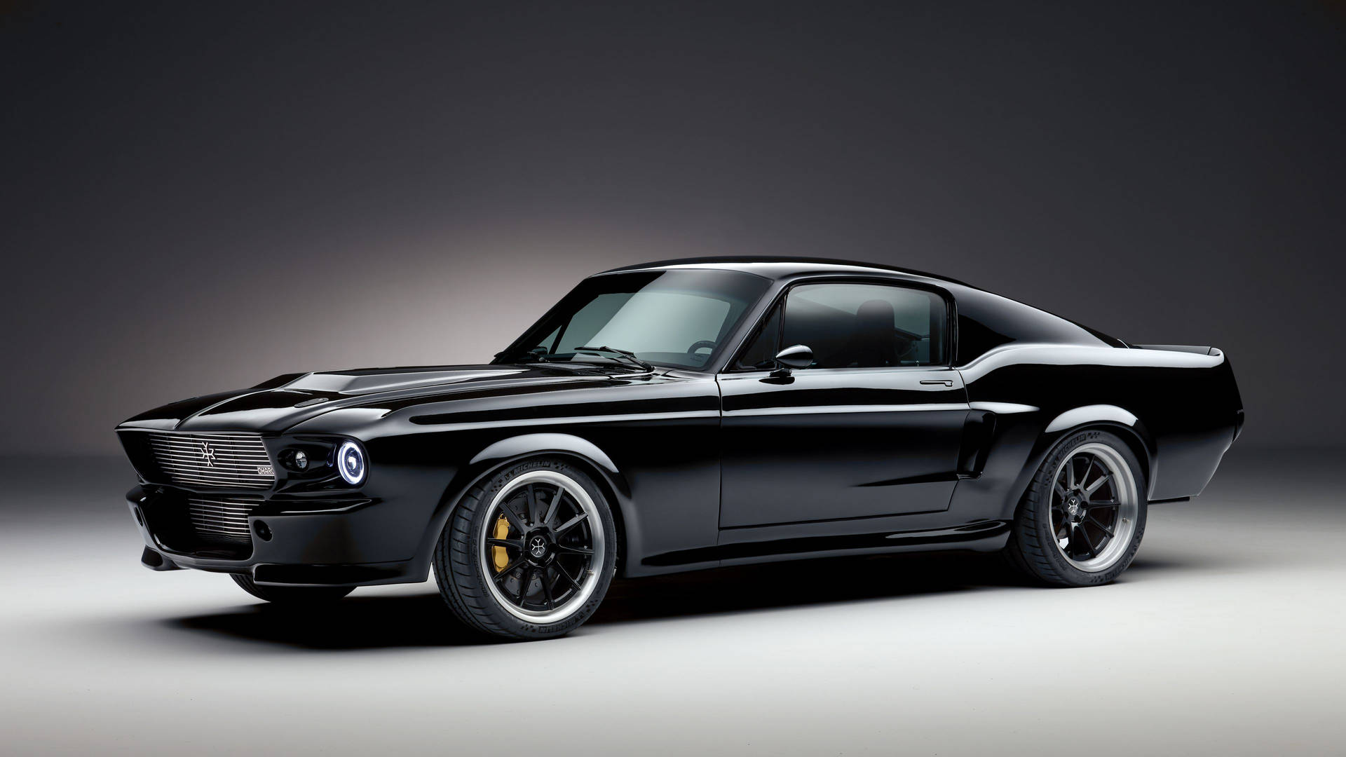 Et kig ind i kraften af denne klassiske og kølige Mustang. Wallpaper