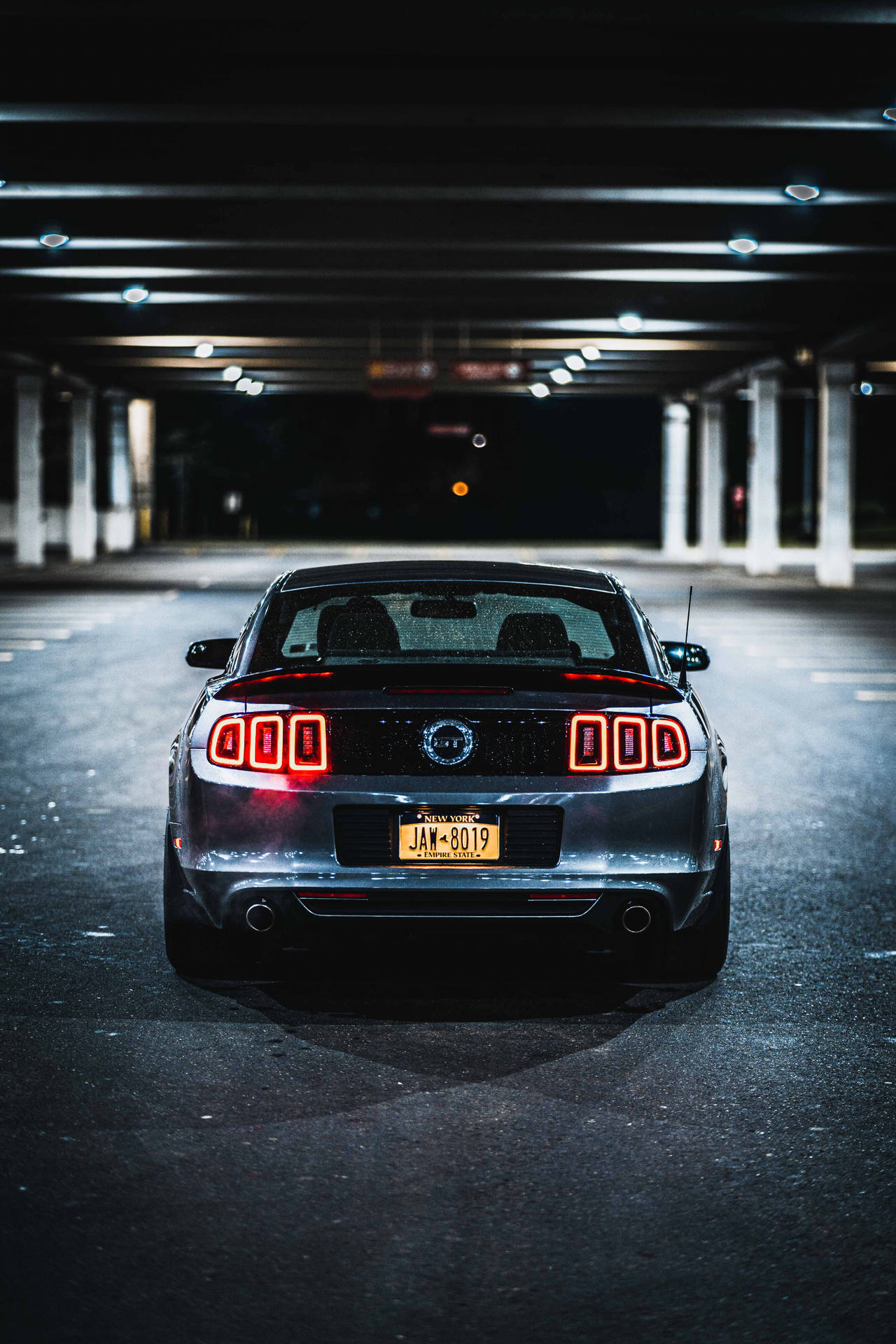 Cool Mustang Back Angle Wallpaper
