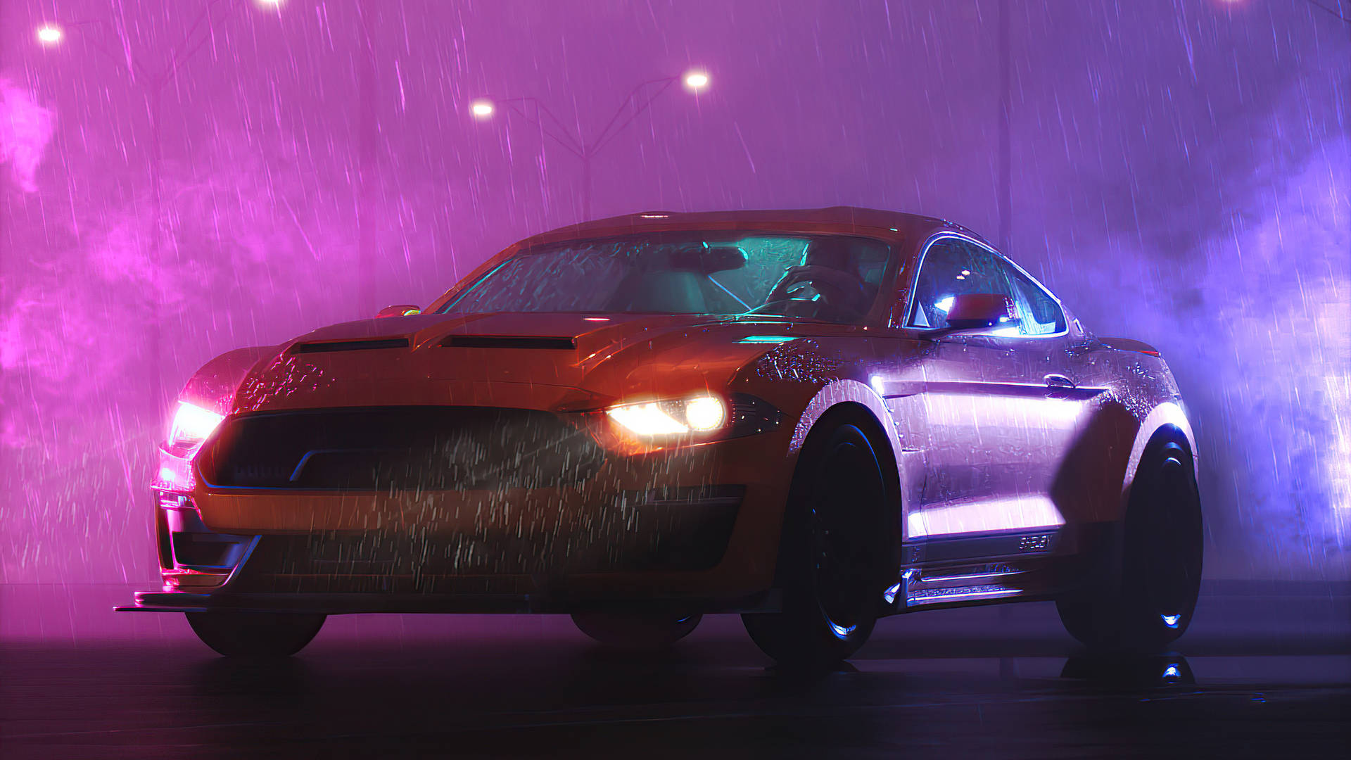 Get Ready to Ride in the Cool Mustang Wallpaper