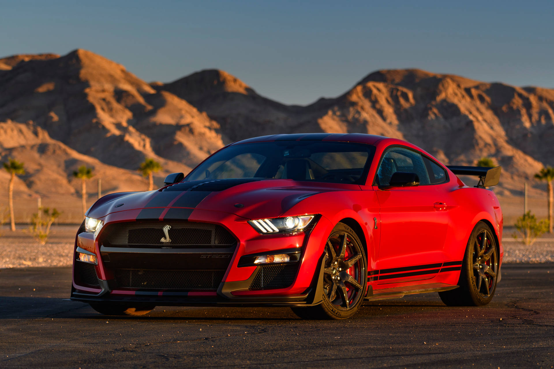 Cool Mustang With Mountains Wallpaper