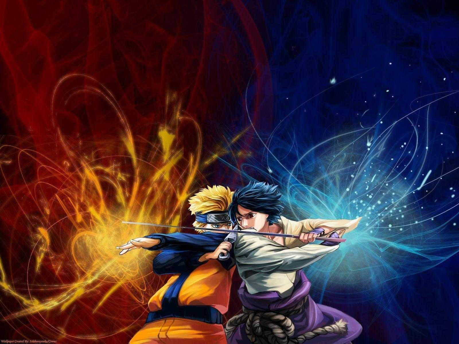 Cool Naruto And Sasuke Clash