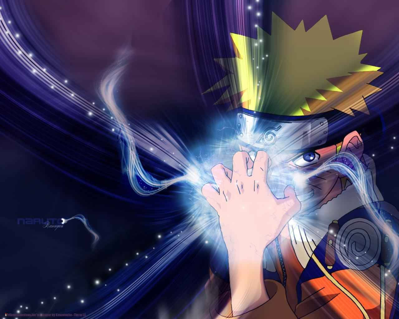Cool Naruto Charging Blue Rasengan Wallpaper