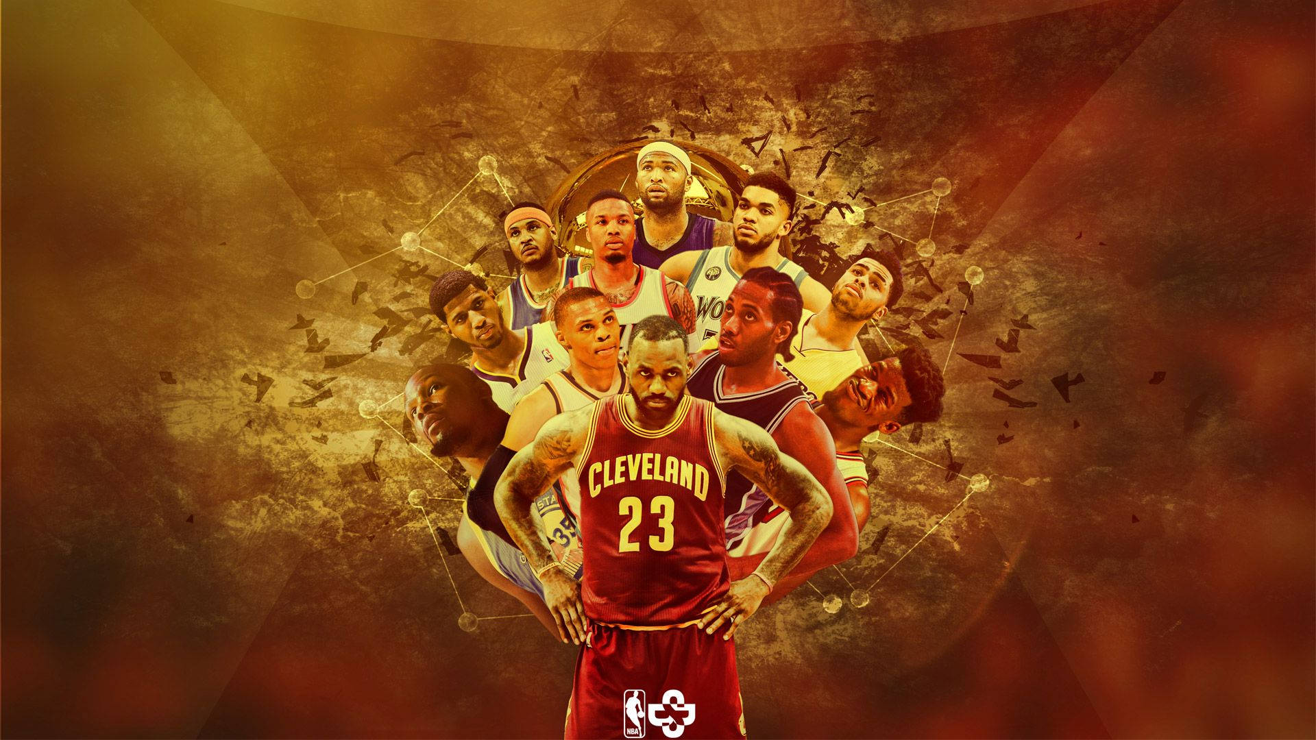 Superstars of the NBA Wallpaper