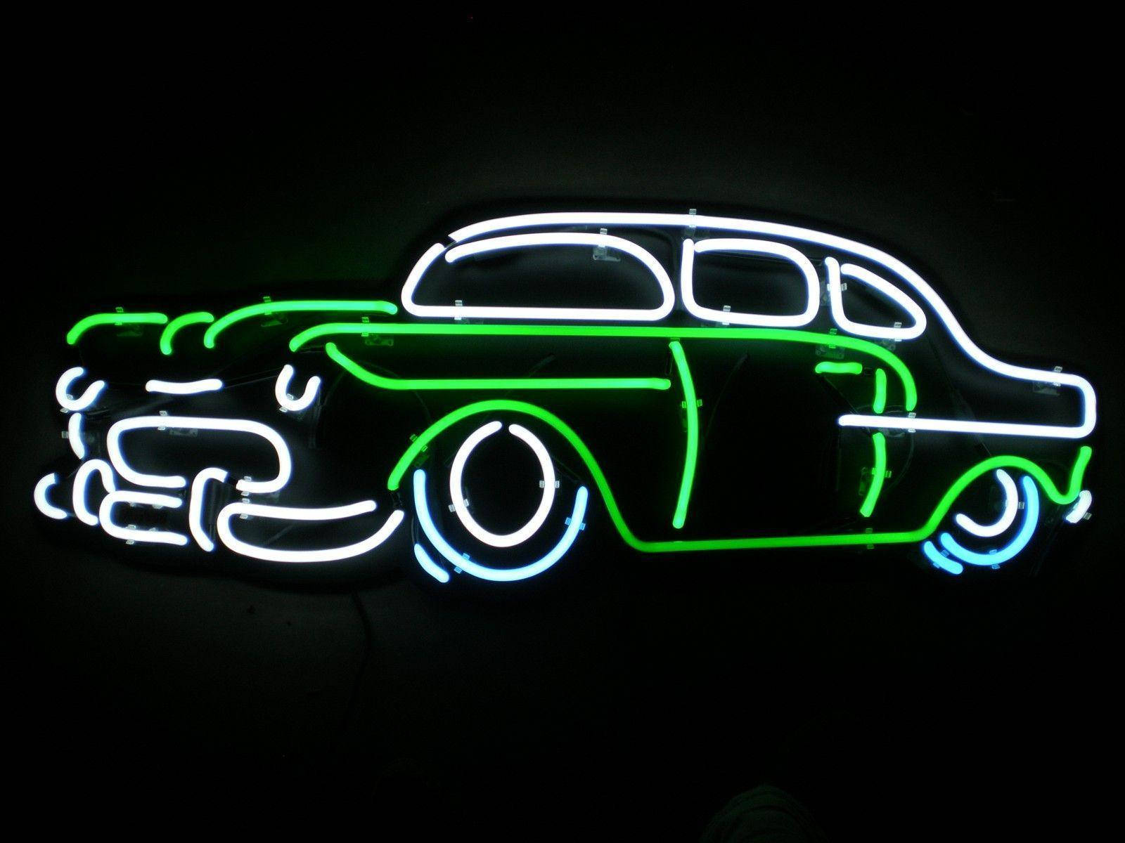 Cool Neon Car Outline