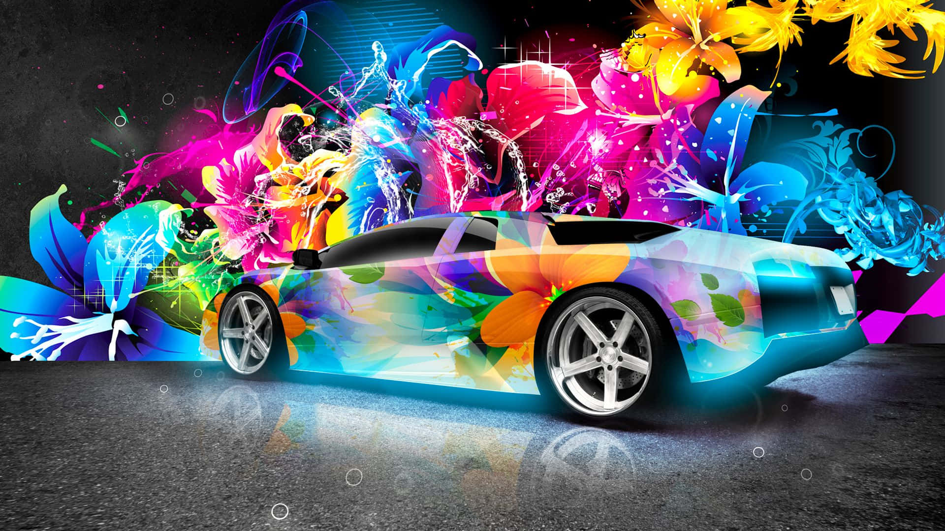 Download Rev Up the Speed and Style with Cool Neon Cars Wallpaper   Wallpaperscom