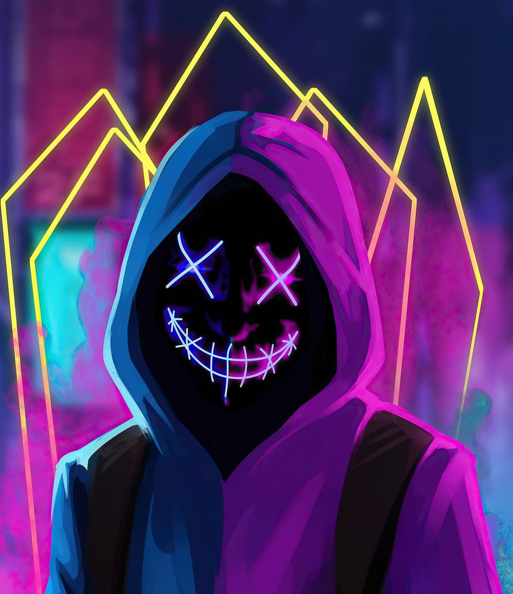 Cool Neon Hoodie Profile Picture Background