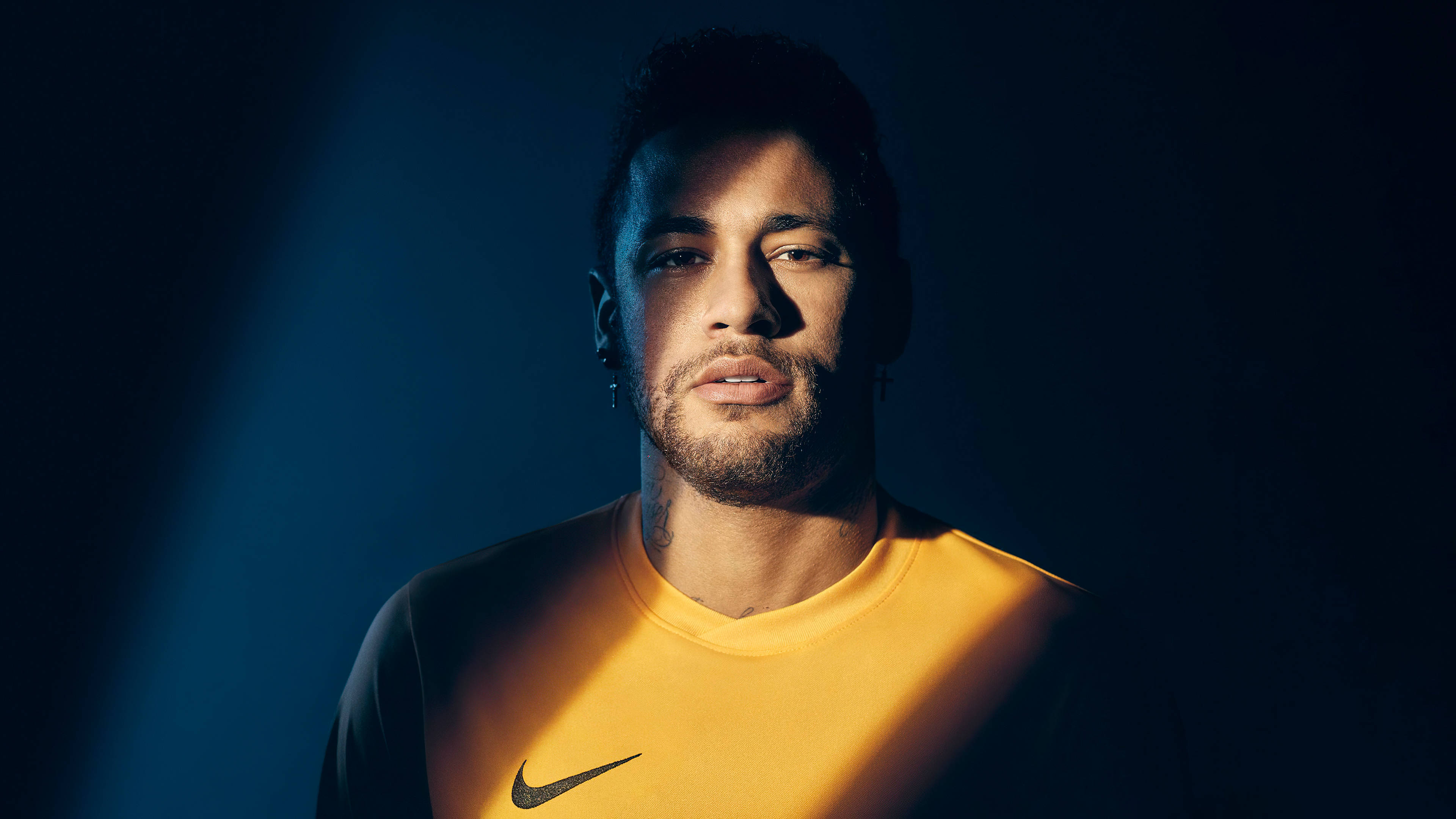 Cool Neymar Jr In Shadow Wallpaper