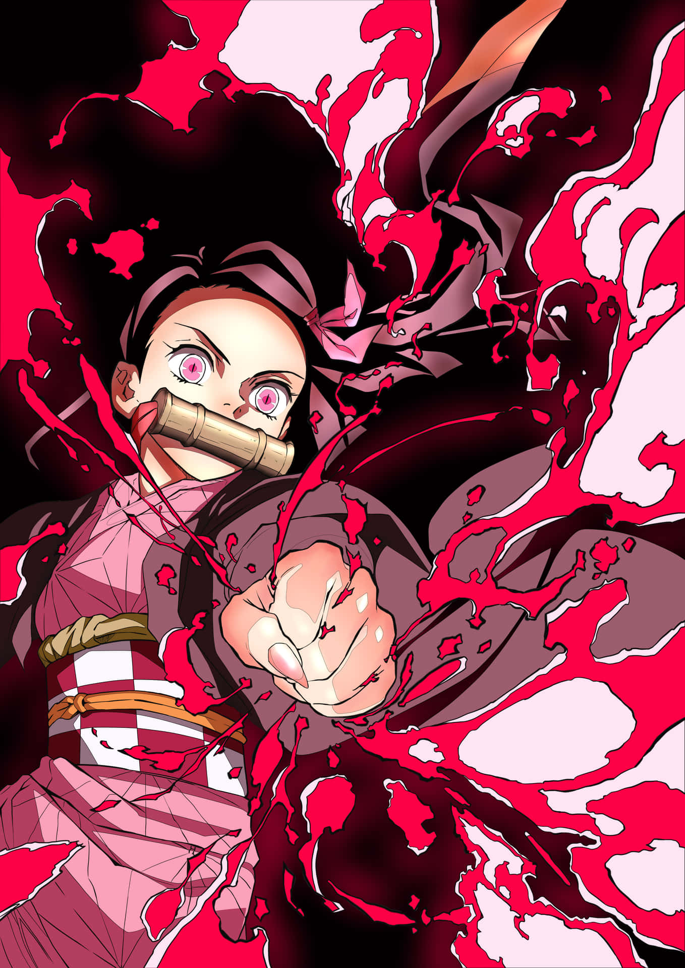 Look who's got a cool new style - Nezuko! Wallpaper