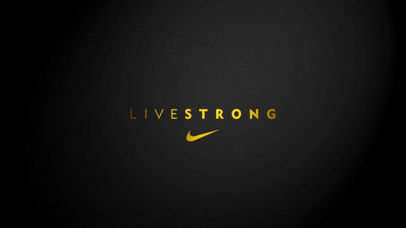 Cool Nike Live Stærk Wallpaper