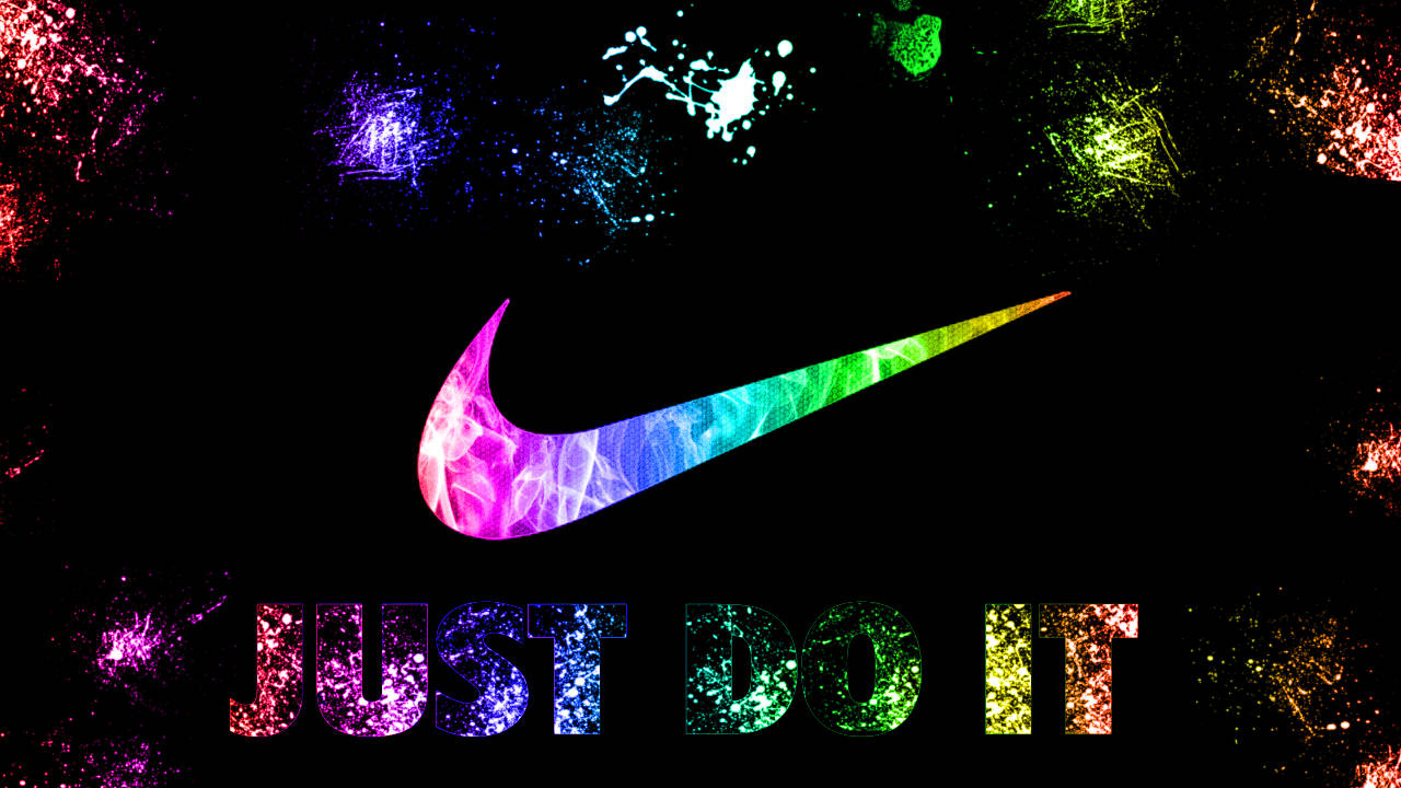 Cool Nike Rainbow Røg Wallpaper