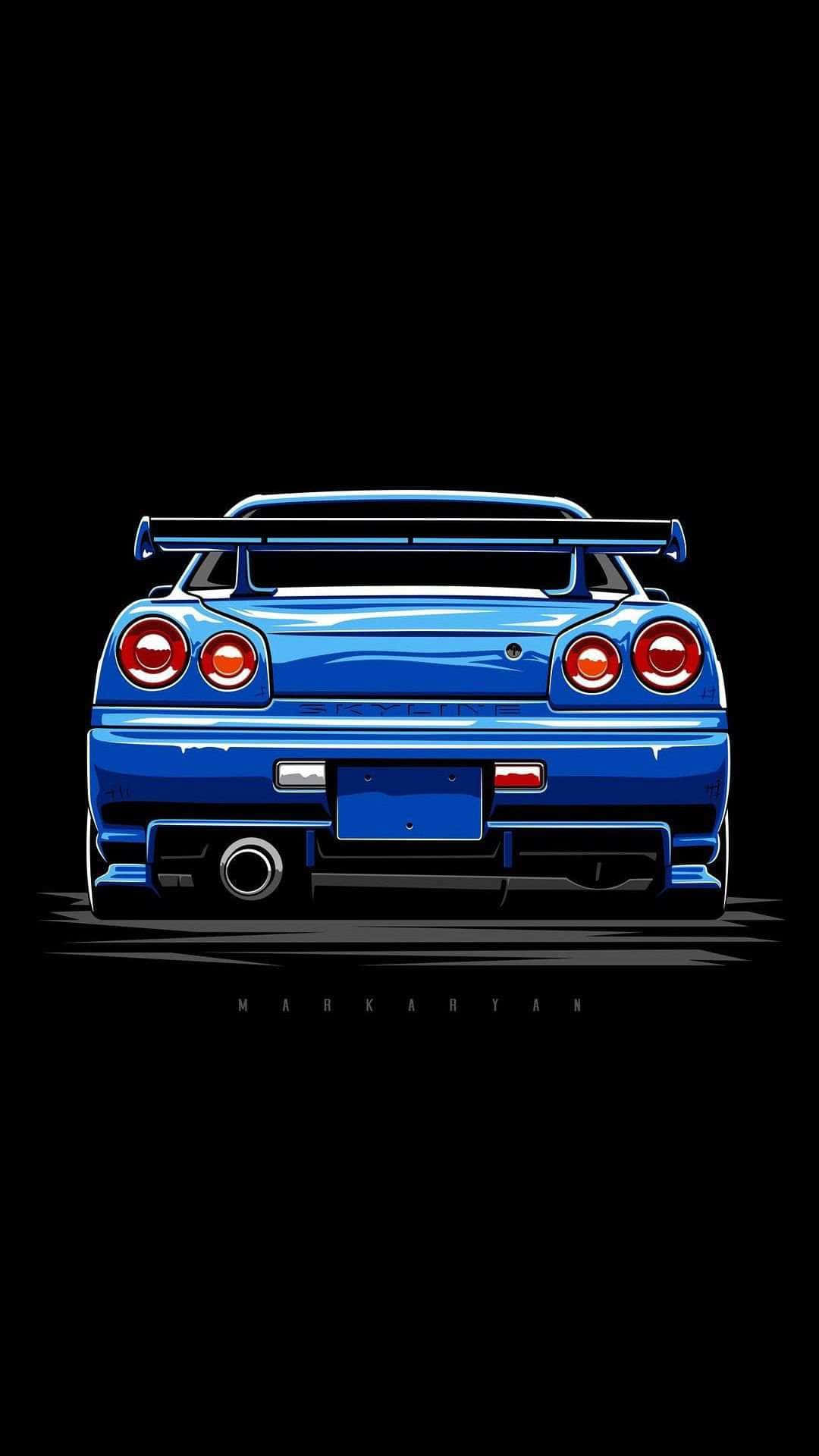 Look cool in the driver's seat of an iconic Nissan Skyline Wallpaper