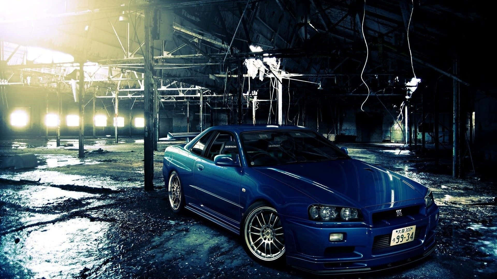 Dive into the Coolness with the Nissan Skyline Wallpaper