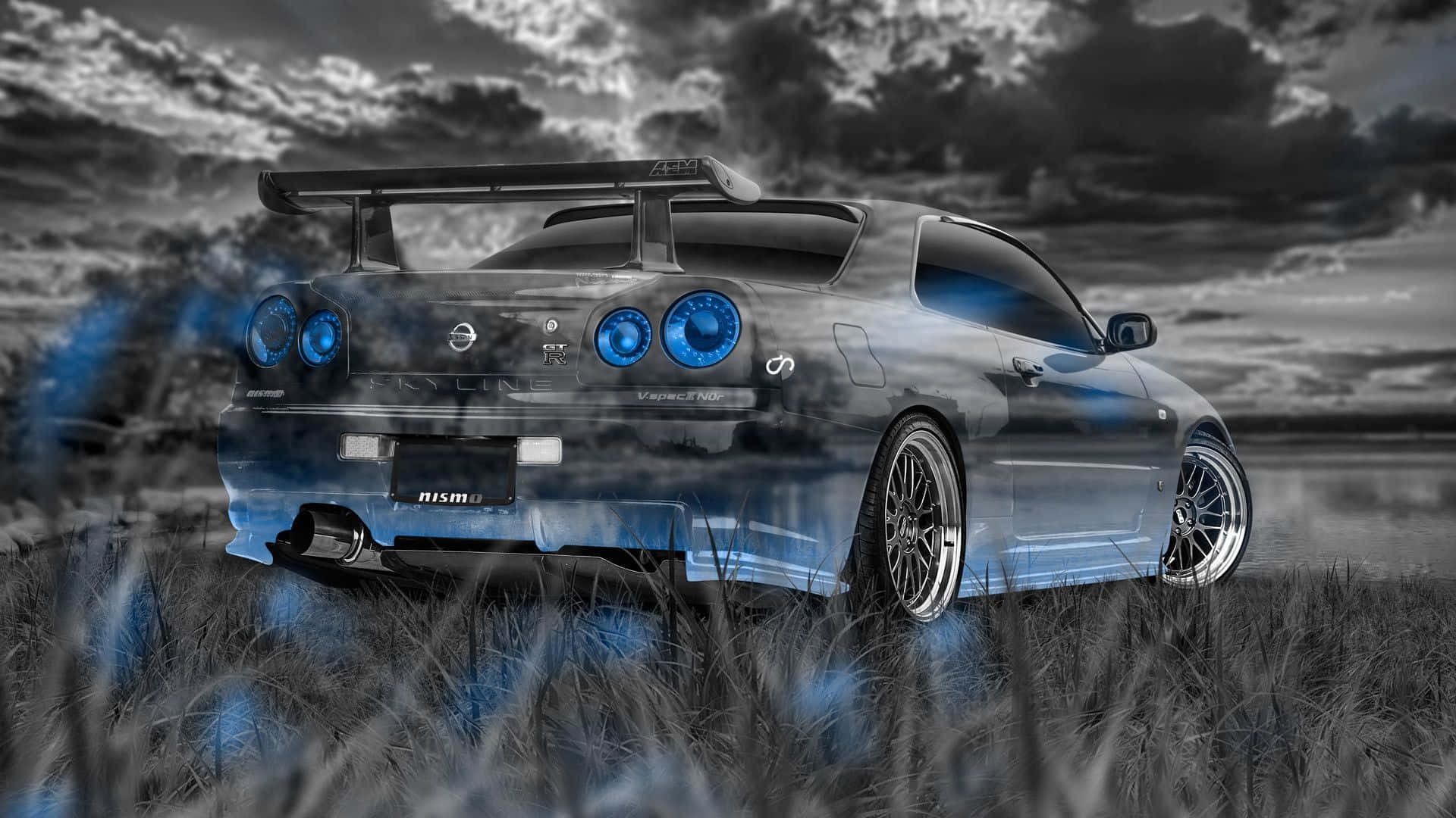 Supercharged Cool Nissan Skyline Wallpaper