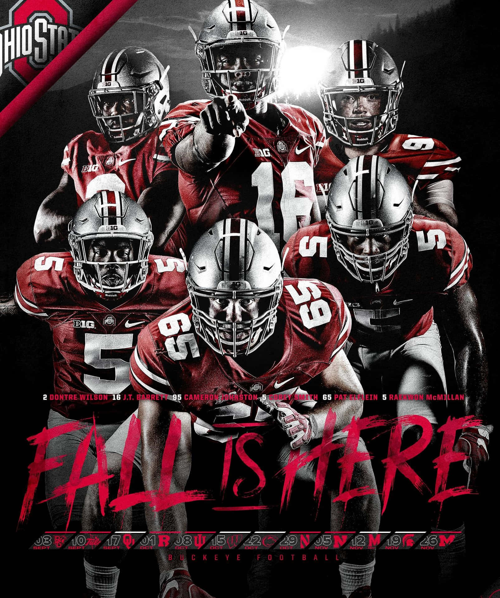 Ohio State Football Fall Is Here Poster Wallpaper