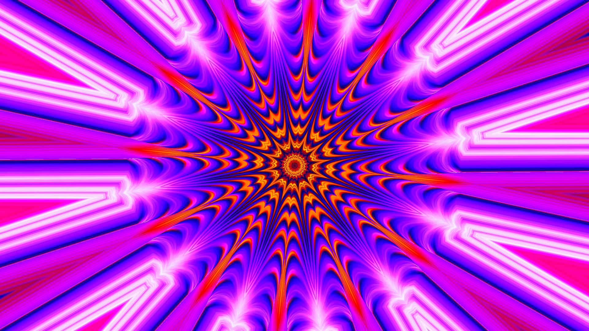 Coolaoptiska Illusioner Psykedelisk Spiral Wallpaper