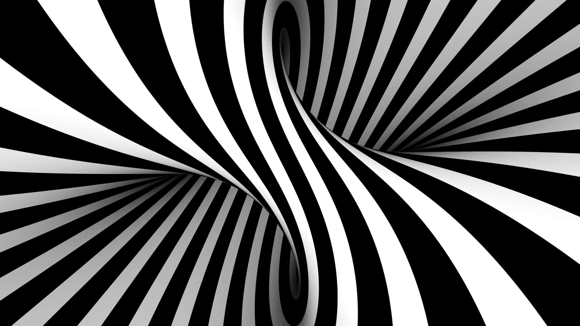 Genialesilusiones Ópticas De Rayas En Blanco Y Negro. Fondo de pantalla