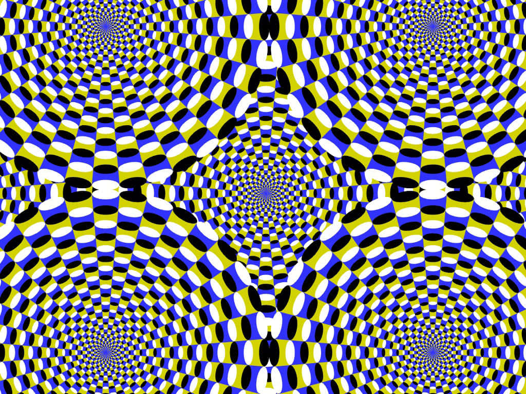 Sjove linjer og former i kølig optisk illusion Wallpaper