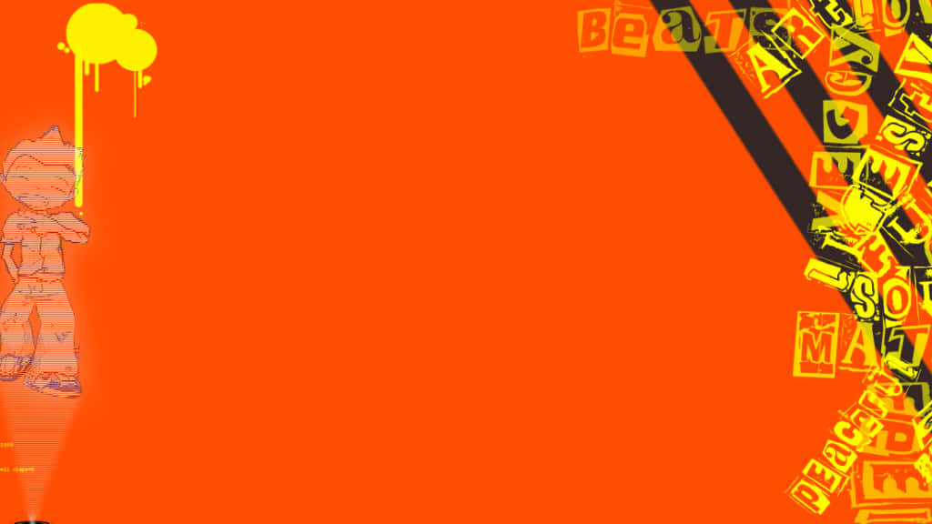 Attnjuta Av En Härlig Kraftfull Orange Färg På Datorn Eller Mobilen. Wallpaper