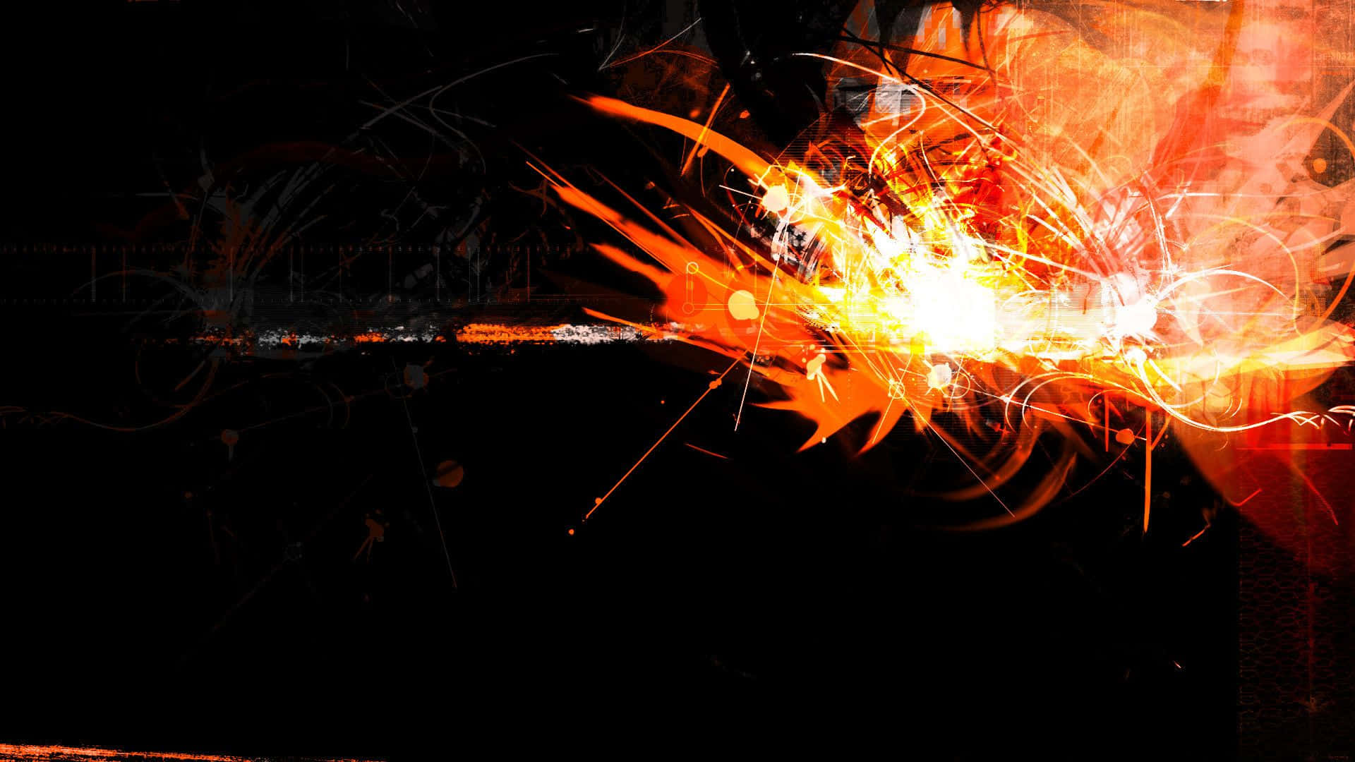 Cool Orange Explosion Wallpaper