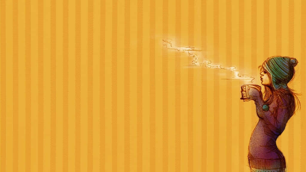 A Splash Of Cool Orange Wallpaper