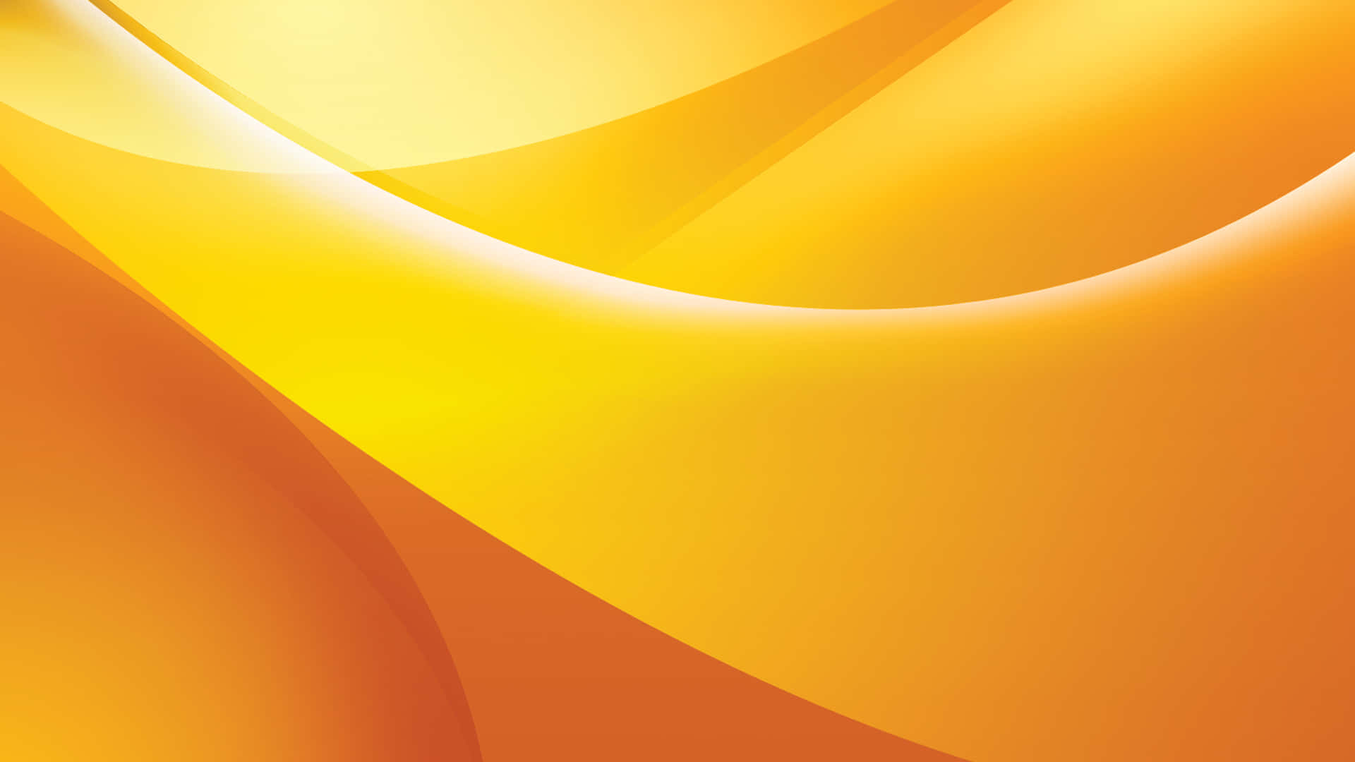An Orange Background With A Wavy Shape Wallpaper