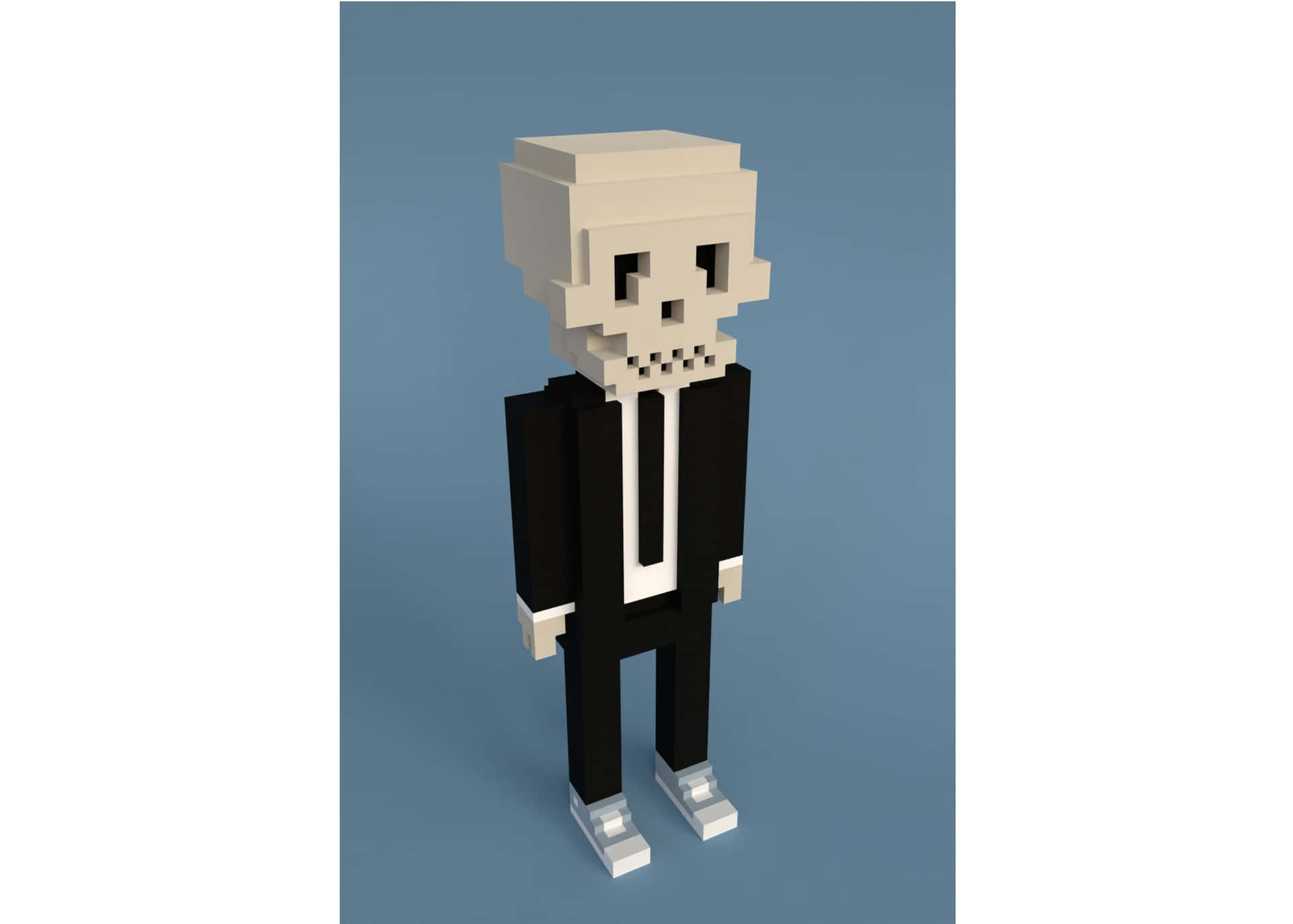 Cool Pfp For Discord Of Skull-faced Roblox Wallpaper