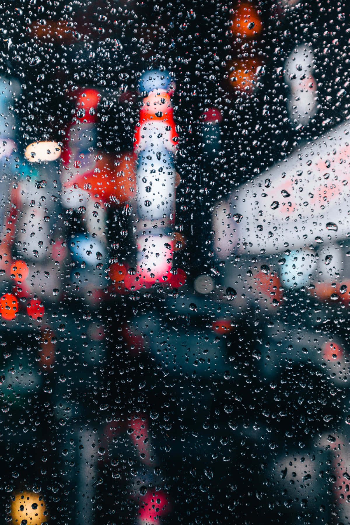 Portrait Rain Drops Blur Cool Photos Background