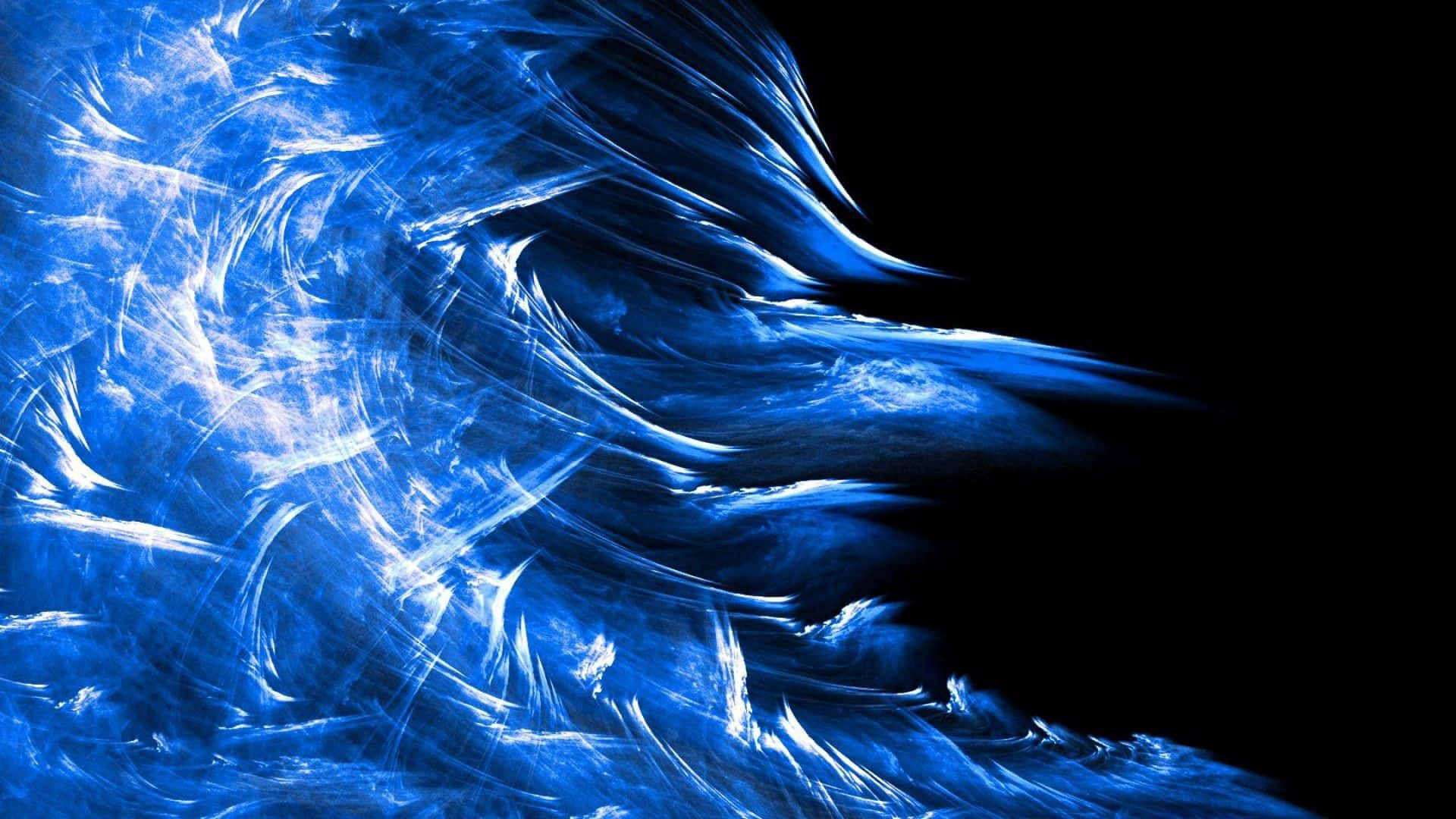 Landschaftblauer Wellen Schwarzes Cooles Fotos Hintergrund