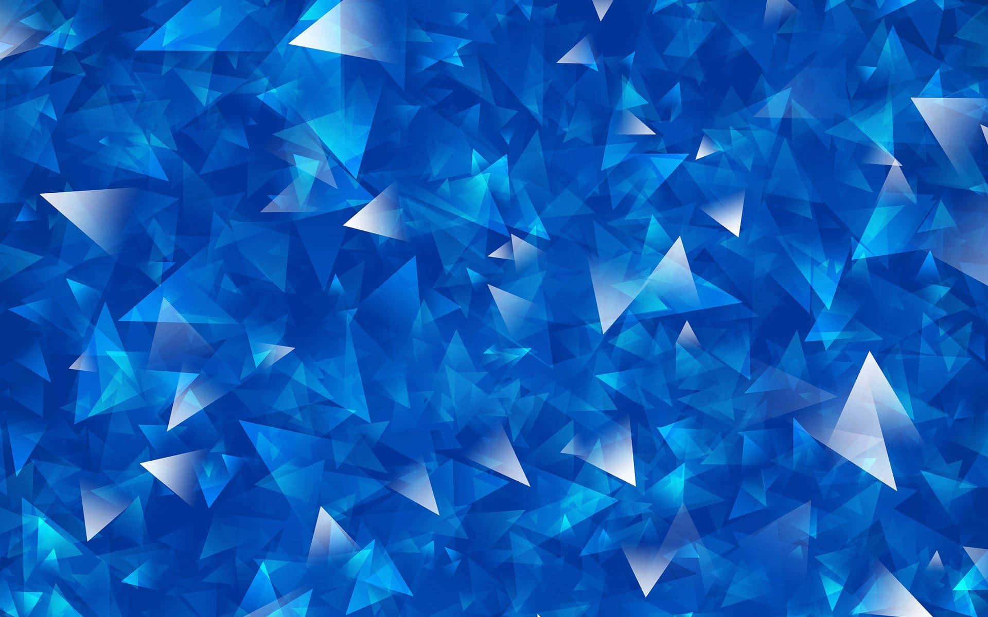 Diseñode Triángulos Geométricos En Tono Azul, Paisaje, Fotos Geniales Para Fondo De Pantalla.
