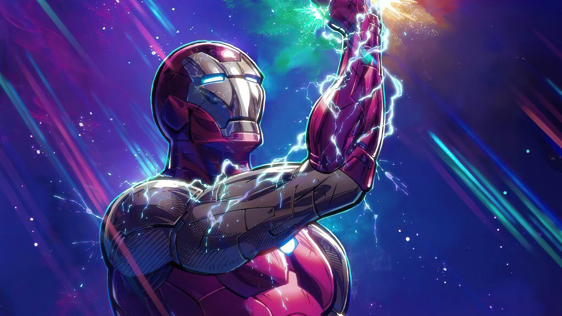 Cool Picture Cartoon Iron Man Background