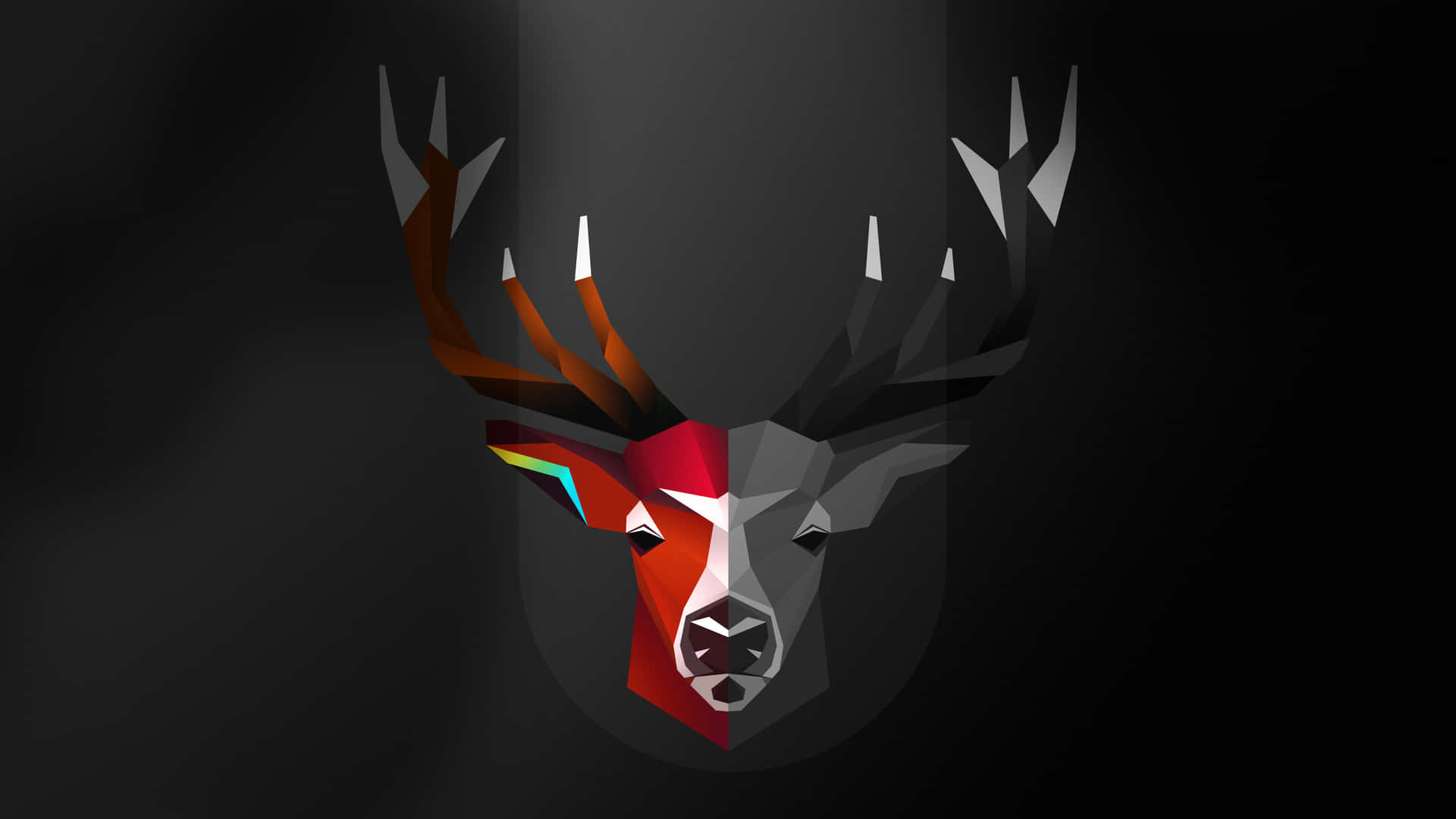 Cool Geometric Art Of Deer Head Picture