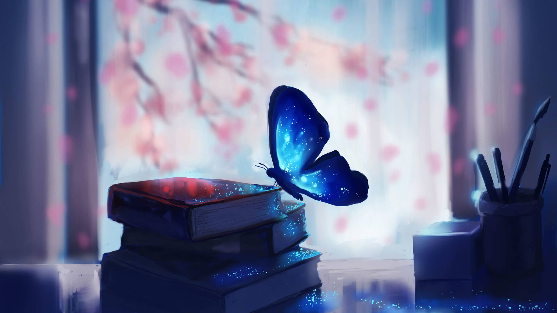 Cool Pictures Book And Butterfly Background