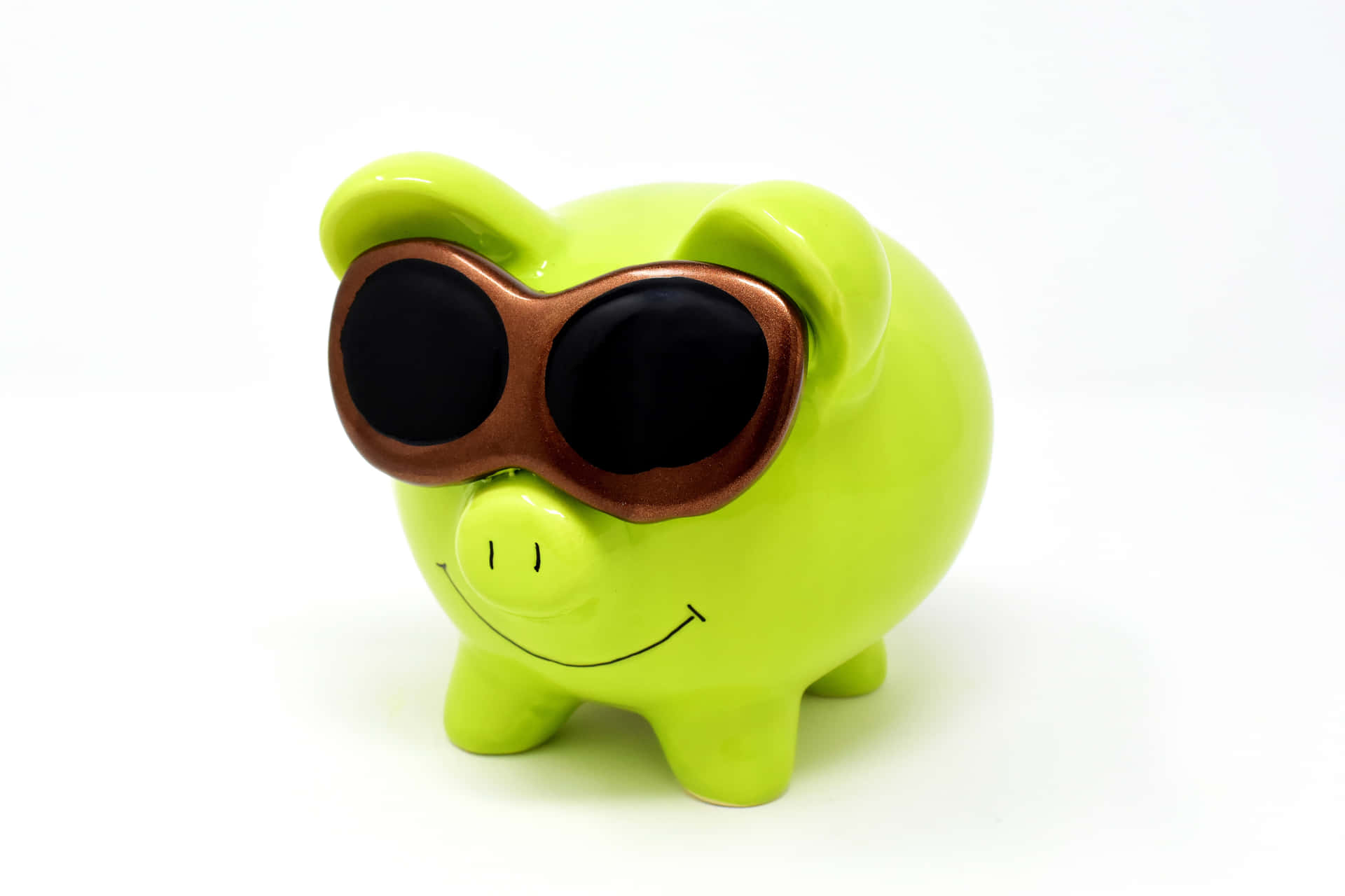 Cool Piggy In Sunglasses Wallpaper