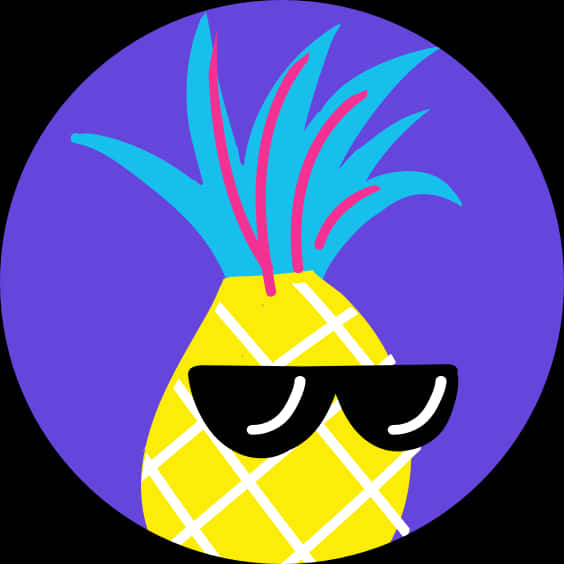 Cool Pineapple Graphic PNG