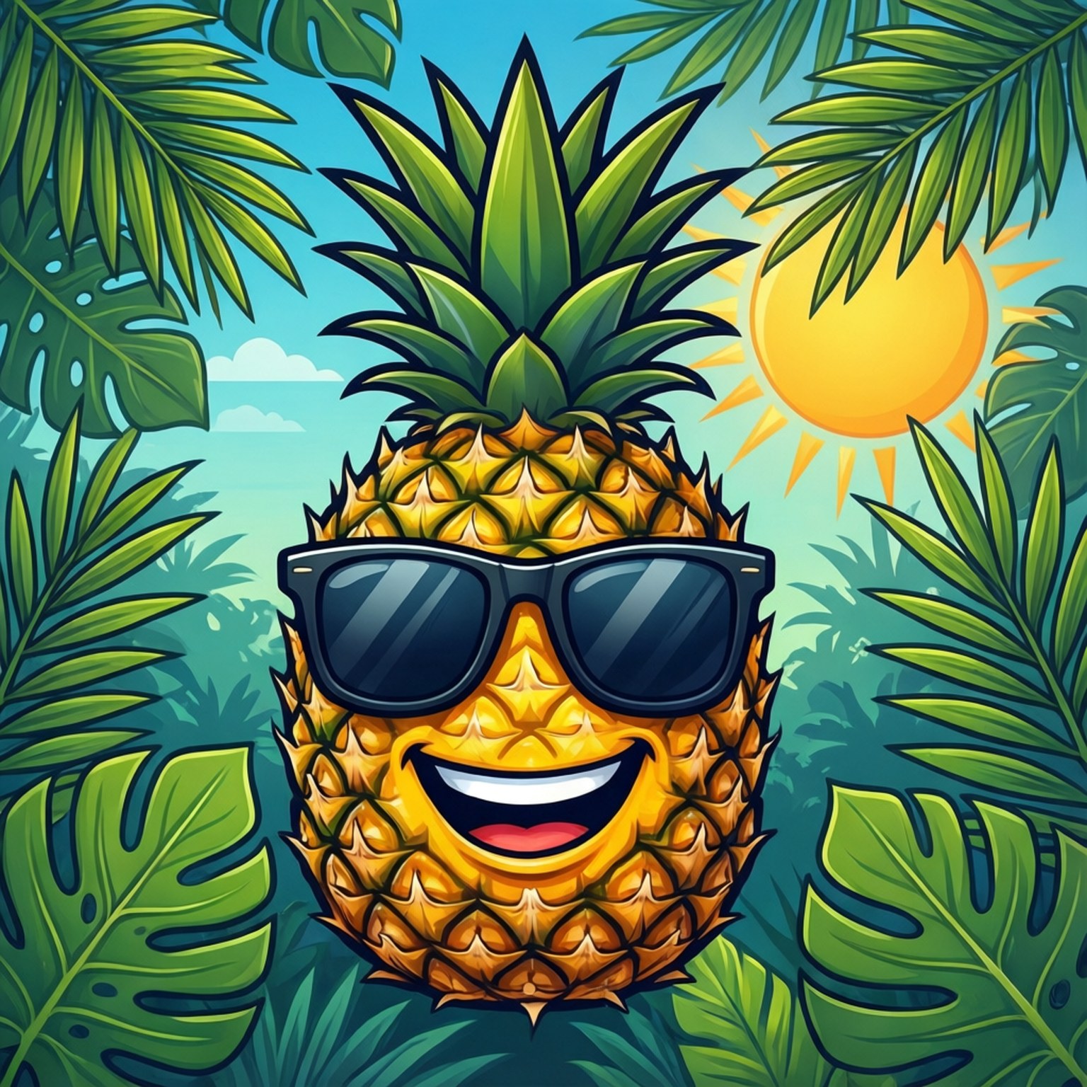 Vecteur d'Ananas Cool Fonds d'écran
