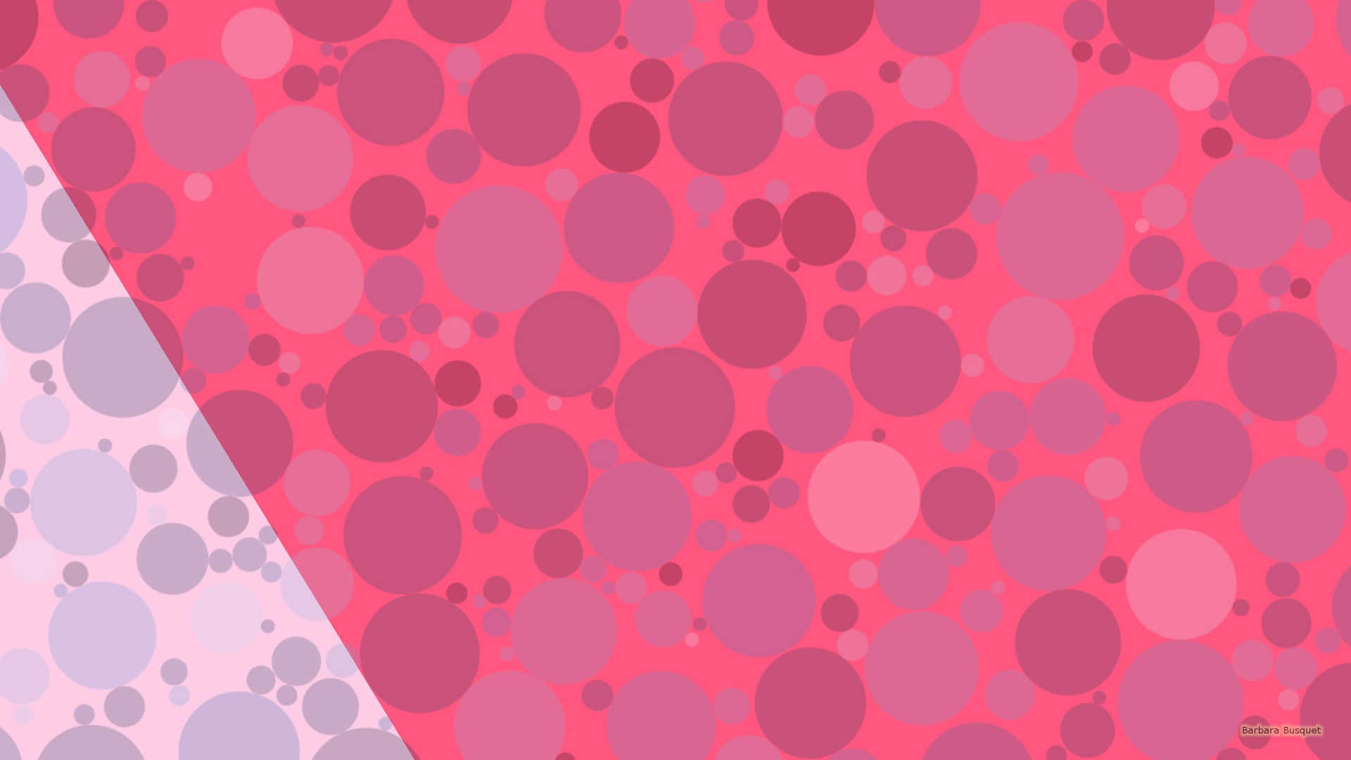 Pink And Purple Circles On A Pink Background