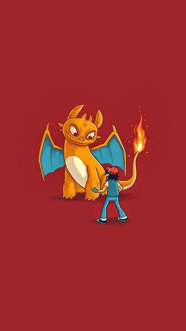 Cool Pokemon Charizard And Ash Picture