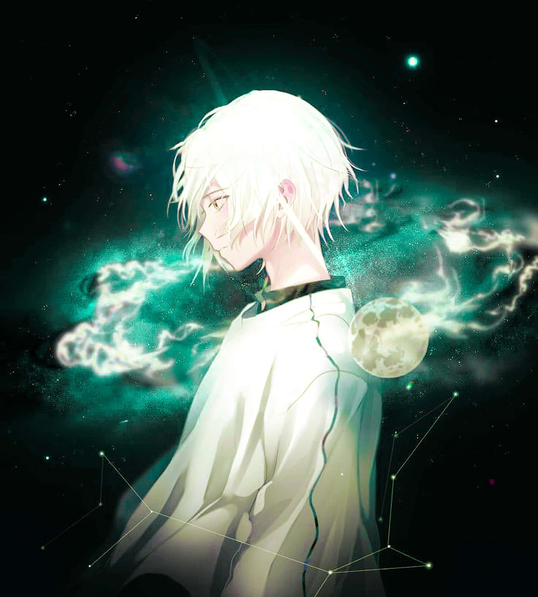 Cool White Anime Profile Picture