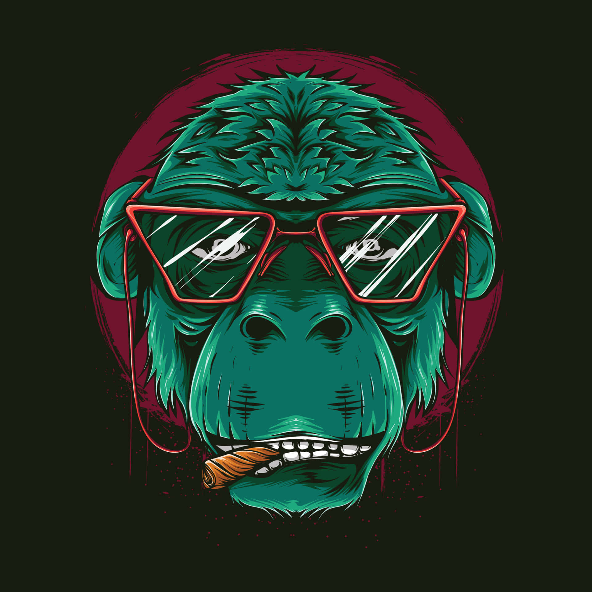 Cool Smoking Monkey Profile Picture