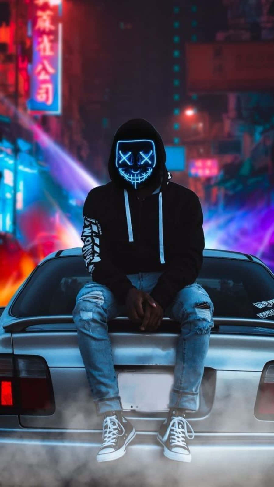 Cool Neon Masked Guy Profile Picture