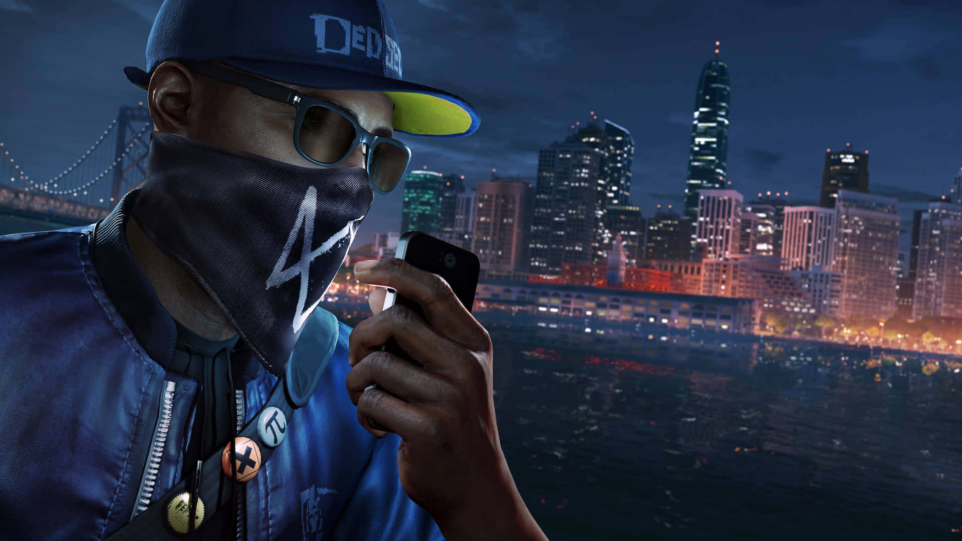 Cool Ps4 Character Marcus Holloway From Watch Dogs 2 Game Wallpaper