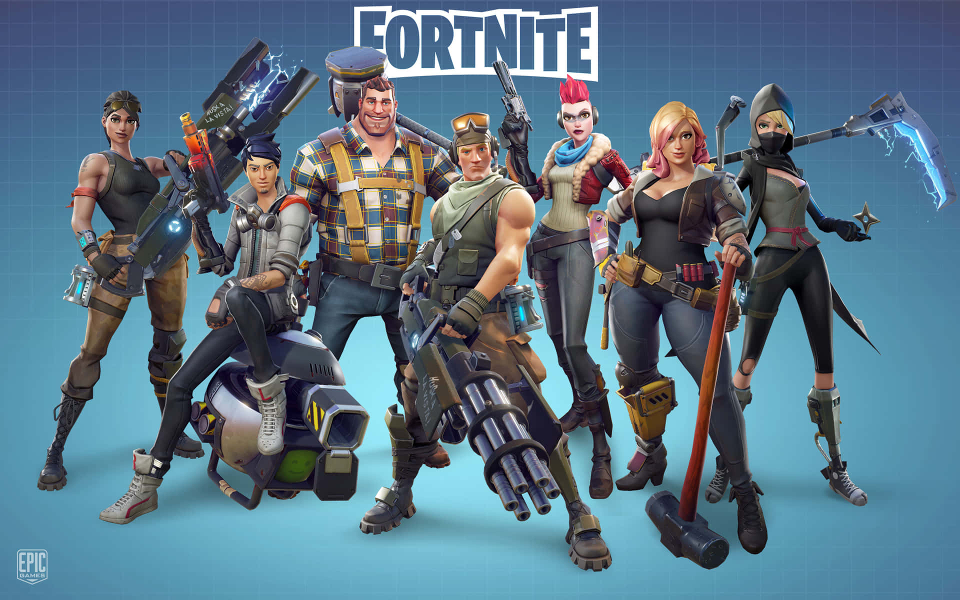 Fortnite - A Group Of People With Guns