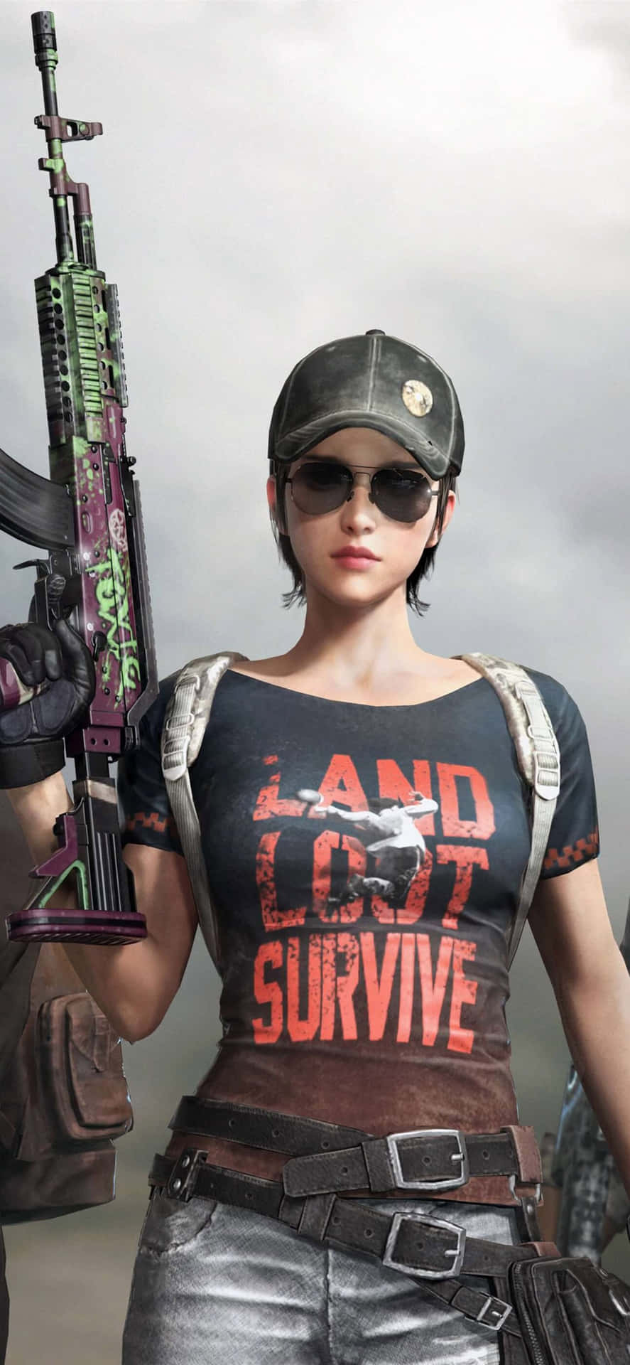 Download Cool Pubg Girl With Short Hair Wallpaper 