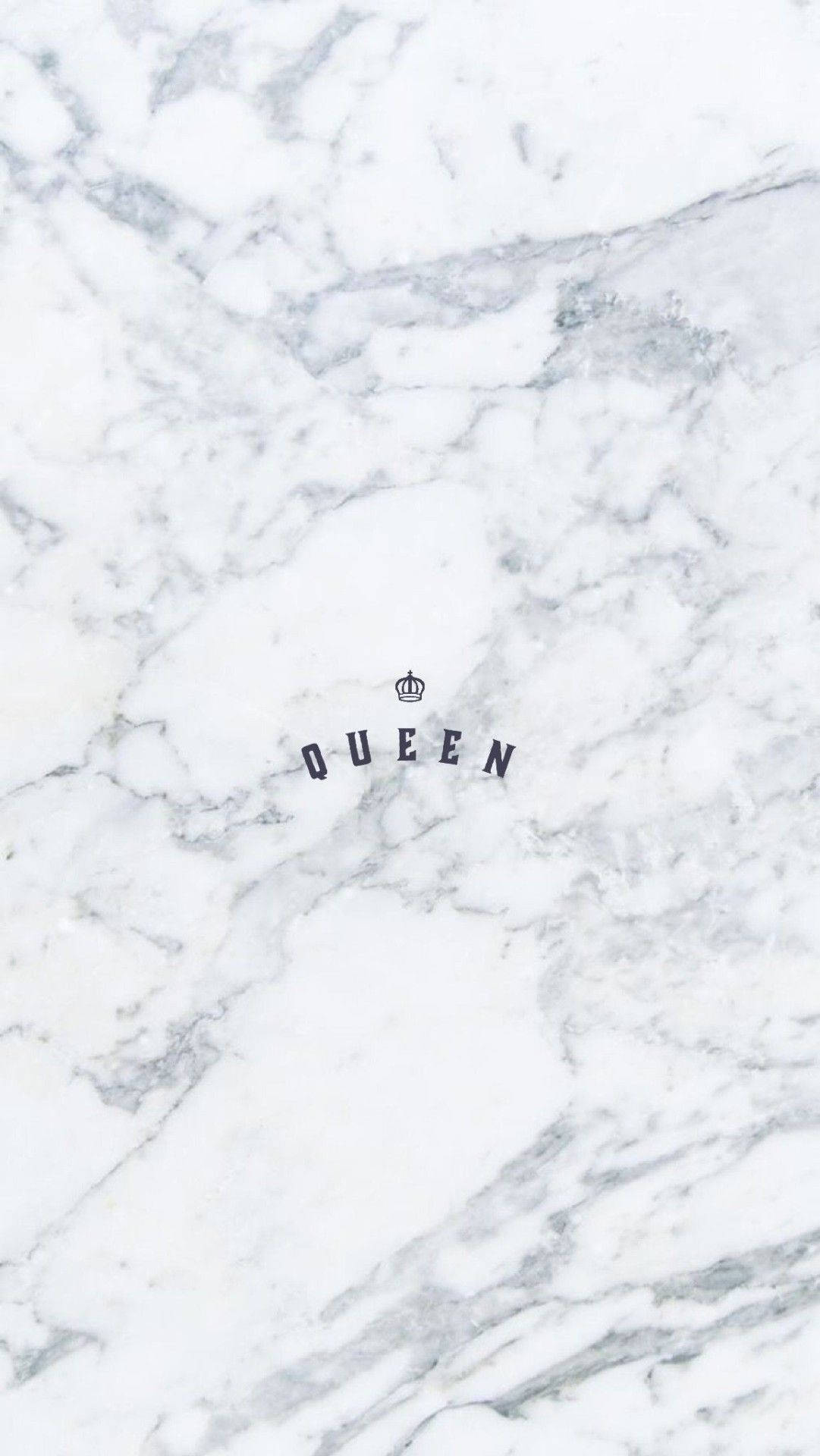 Cool Queen Black White Marble Iphone Wallpaper