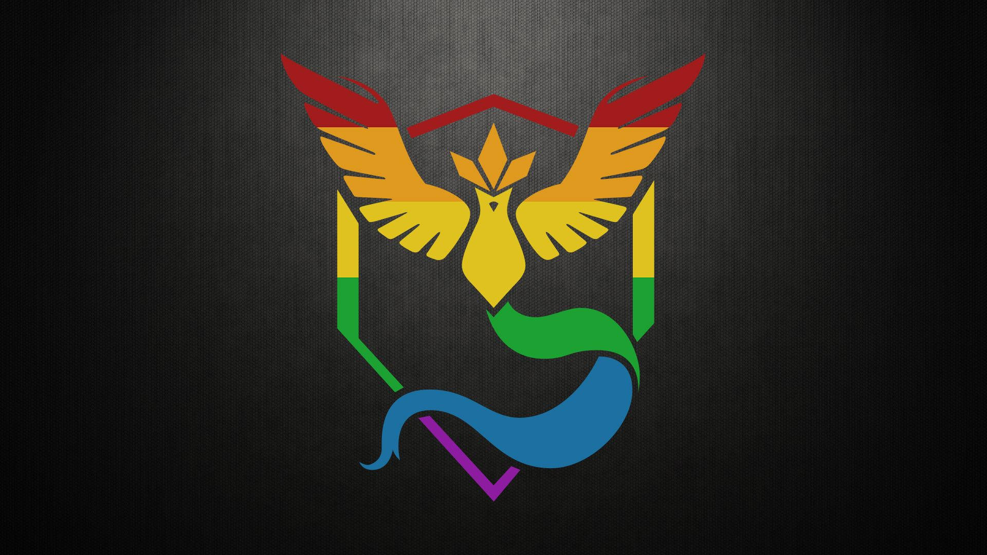 Cool Rainbow Phoenix With Pride Background